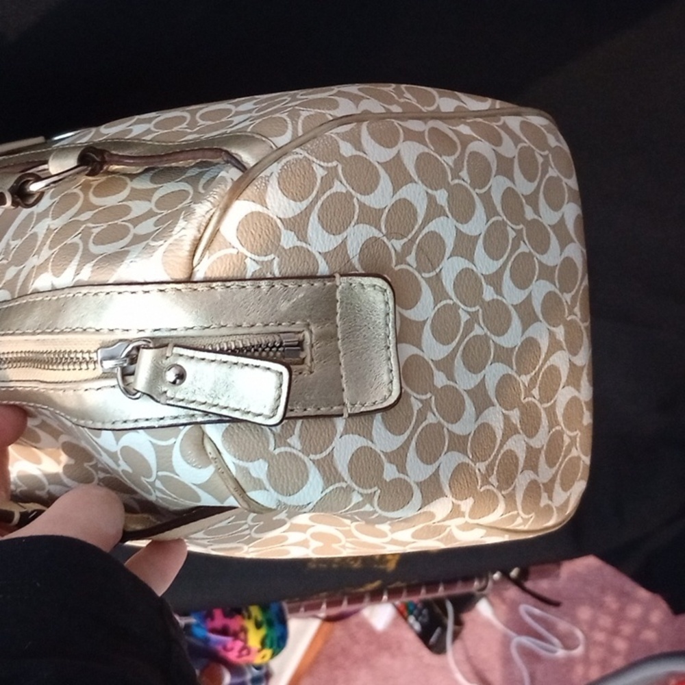 Coach Chelsea heritage stripe bag. - Picture 4 of 11